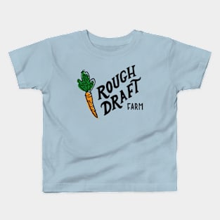 Rough Draft Farm Logo - Black Kids T-Shirt